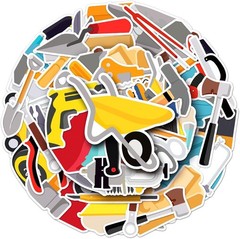 Fun & Colorful Waterproof Tool Stickers – 50 Unique Vinyl Decals for Everyone