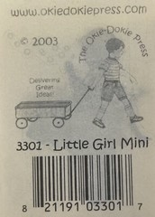 LITTLE GIRL MINI Mylar Stickers (1pc)Child Blowing Bubbles•Kid •Card Making•