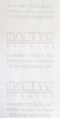 HAMBLY STUDIOS STICKERS PRISMATIC MULTICOLOR MINI HEARTS RED GREEN PINK VINTAGE
