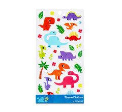 Hello Hobby Dinosaur Themed Stickers, Multicolor, Dinosaur Icons, 31 Count