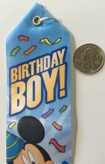 MICKEY MOUSE AWARD RIBBON, BIRTHDAY BOY(1pc)Disney•Disneyland Party•Special Gift