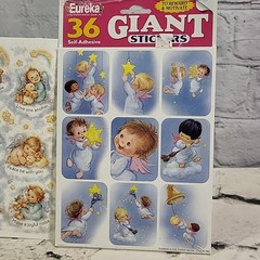 Angel Babies Cherubs Scrapbooking Stickers Lot Paper Magic Crafts Vintage