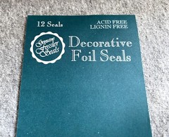 36 Fossler Christmas Seals Stickers Embossed Foil Holly Flower Tree Marian Heath