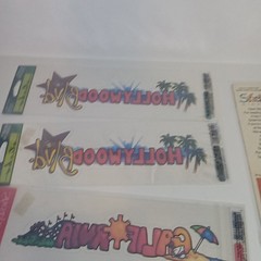 Lot Of 4 Packages Of California Hollywood Movies Film Themed Stickers Scrap Book