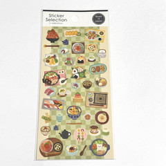 Japanese Food Sticker Sheet Made in Japan Cute Illustration New
