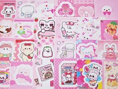 100 pcs random Korean high quality kiss cut sticker lot, kpop photocard stickers