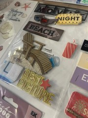 BEACH OCEAN SUMMER VACATION Scrapbook Stickers LOT !
