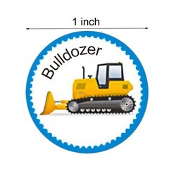 Vehicle Roll Stickers for Kids Boy Teacher 500 Pcs Round Truck Car
