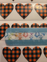 16 VALENTINES DAY STICKERS/HEART STICKERS/PLAID HEART STICKERS/LOVE STICKERS