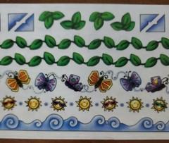 Provo Craft Borders & Corners Stickers by Fayette Skinner, SUMMER SENSATIONS