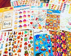 WHOLESALE! Sticker Lot Set Planner Craft Scrapbook Variety Of Themes | 1079+ Pcs