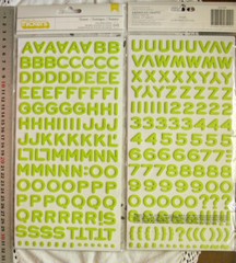 FANTASTIC Foam Thicker Sticker LIMEADE GREEN 18High & 7-18Wide mm L1L