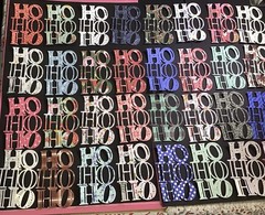 HO HO HO Die Cut Embellishments 3-3/4 x 2-3/4 6pcs Choose Color Scrapbook Cards