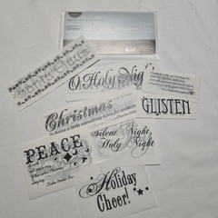 Creative Memories Expressions of Christmas Vellum Quotes Chiffon Paper Christmas