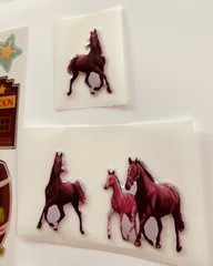 Mxd Horse Bull Wild West Cowboy Themed Puffy Stickers Western Town SALOON Lot