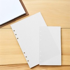 80Pcs Reusable Sticker Storage Binder Sheets Double Sided White Paper for Crafts