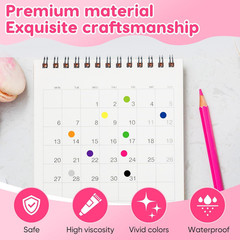 12000 PCS 1/4″ Small round Color Coding Dot Stickers – 20 Neon Colors, Removable