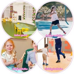 Hopscotch Game Floor Stickers for Kids, Fun Puzzle Wall Decals