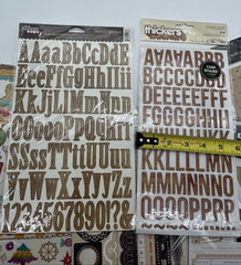 Mixed Scrapbook Sticker Chipboard Lot Crate Paper Heidi Grace Thickers Kit