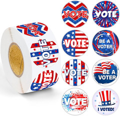 1000Pcs Voting Stickers Sparkling Self Adhesive Label Your Support Matters Patri