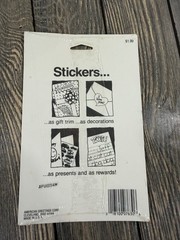 Vintage American Greetings Super Stickers Holographic Glitter Stars RARE 80’s