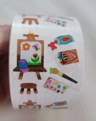 Vintage Sandylion stickers Art Supplies Mylar NEW Roll Of 100 Mods