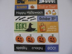 JoAnn Craft Essentials HAUNTED HAPPENINGS Stickers 1 Sheet NIP