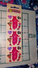 Vintage Sandylion Stickers Mother Of Pearl Ballet Slippers Ballerina New In Pack
