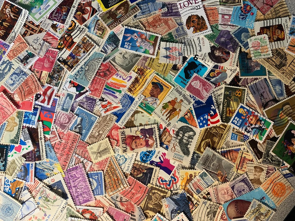 US Vintage Stamps – No Duplicates! Used, off paper. Wide variety