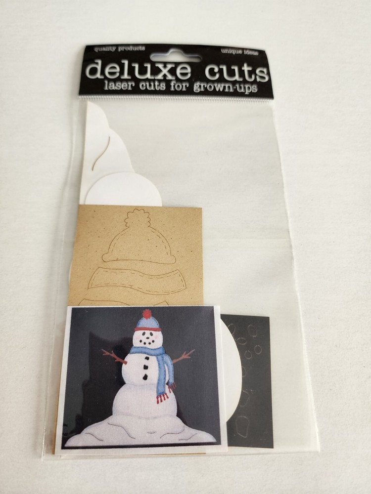 Snowman Die Cut Laser Cut New – Deluxe Cuts Scrapbooking – Retired #23