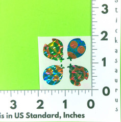 Vintage Prismatic Great 7 Lady Bugs Sticker Mod
