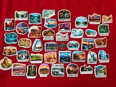 American Vacation Must See Locations (40) Stickers
