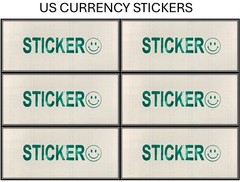 $2 Two Dollar 1891 Silver Certificate (US CURRENCY STICKERS) (Lot Of 3)