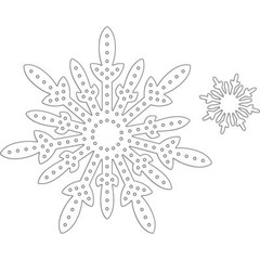New PENNY BLACK DIES STITCH A SNOWFLAKE SET SNOW WINTER free USA ship