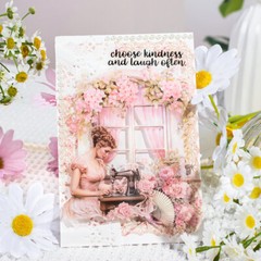Fairy Lady Castle PET Stickers Junk Journal Album Card Scrapbooking DIY Collage