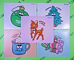 Christmas Scented Large Stickers Everything Smells You Choose