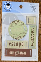 Lil Davis Designs Collection Chipboard SLIDERS Travel Vacation Escape Getaway 3D