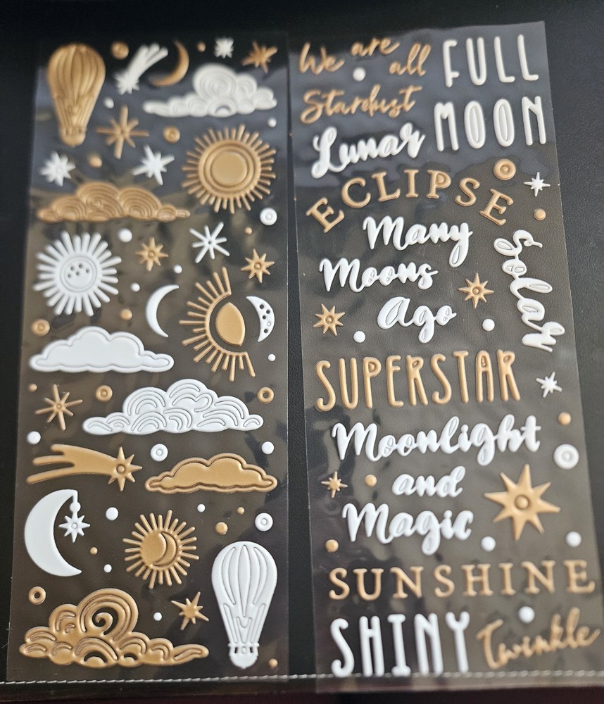 Creative Memories Celestial Delights 2025 Secret Box 1 Puffy Stickers NIP
