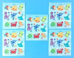Carson Dellosa Sea Animals Sea Life Mini Sticker Sheets Lot Of 5