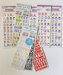 Memories Forever Colorbok Alphabet Letters Scrapbooking Lot Stickers 1000s VTG