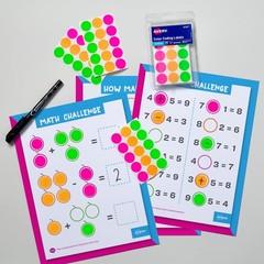 Removable Color-Coding Dot Stickers – 3/4″ Round Neon Labels, 315 Labels/Pack, 3