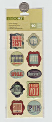 Studio 112 Stickers: Special, You Are The Best, I Adore You, Lucky, Shine, Fun