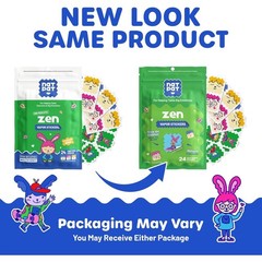 BuzzPatch Mood Calming Stickers 24 Pack for Kids and Adults – Adhesive Fabric