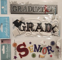 JOLEE’S BOUTIQUE Lot Of 6 packs Scrapbooking Stickers GRADUATION