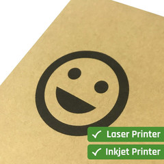 30 Sheets, Kraft Sticker Paper Labels, Laser/Inkjet Printing – Letter Size (8.5