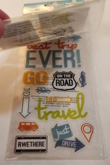 Paper House Snap Shots Road Trip Travel Vacation Scrapbooking Stickers Flip Pack