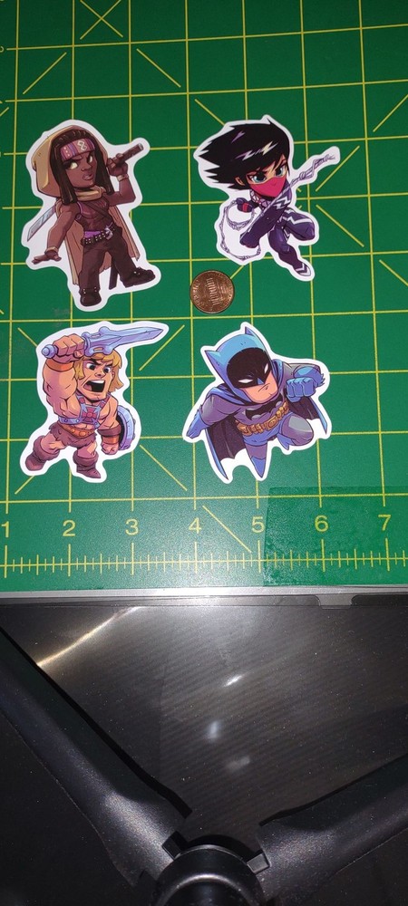 Superhero Sticker 4-Pack Vinyl Die Cut #s03