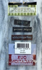 Me & My Big Ideas Embellishments ~ Threads «Vacation» Woven Labels ~ th-129