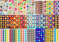 10 Sticker sheets Disney Pixar Marvel Mickey Mouse Themed Princess Super Heroes
