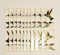Mrs. Grossman’s Stickers Lot of 10 Strips ~Hummingbirds Photoessence~ 2011